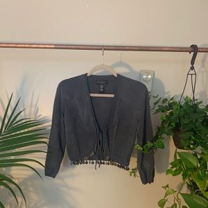 Coin Cropped Cardigan